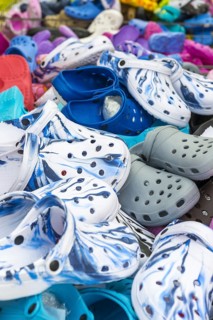 Many Colorful Flip Flops
