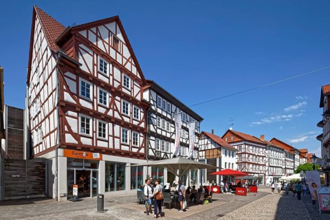 People on shopping street