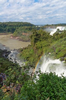 View of the waterfalls from above
