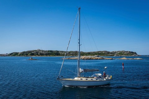 Sailboat in the archipelago