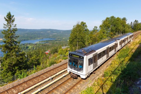 Metro Tunnelbane at Holmenkollen in Oslo