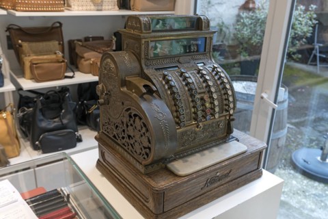 Antique cash register around 1900