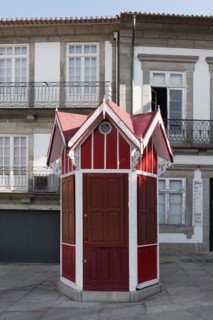 Historic wooden kiosk