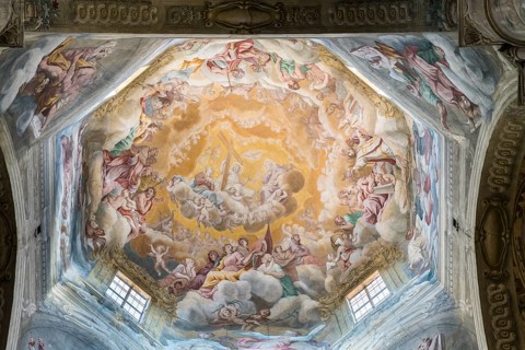 Dome with fresco of the Assumption of Mary