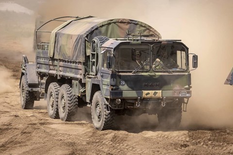 Mine Laying System 85 during exercise GRIFFIN STORM in Pabrade. Pabrade
