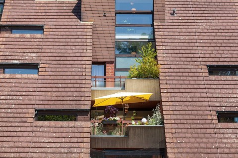 Stepped residential building