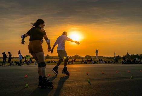 Roller skating
