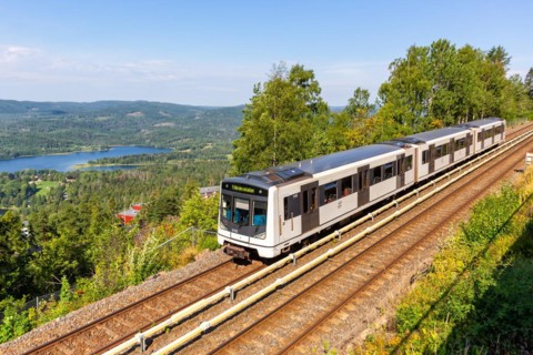 Metro Tunnelbane at Holmenkollen in Oslo