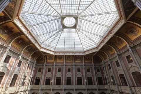 Inner courtyard with glass dome