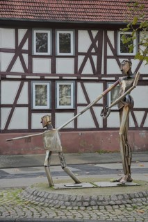 Sculpture and monument to historic baker Johann Joachim Weitzel