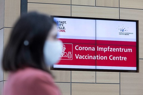 Corona Vaccination Centre of the City of Bonn at the WCCB in Bonn