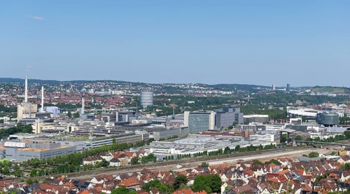 View of Daimler plant Untertuerkheim