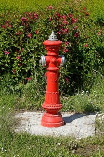 Red hydrant