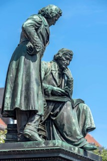 Monument Brothers Jakob and Wilhelm Grimm