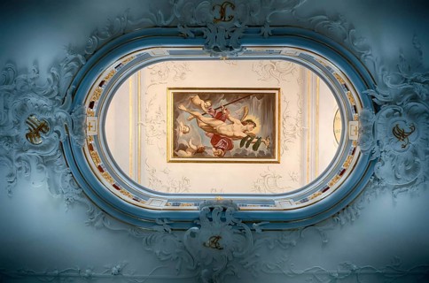 Ceiling painting Genius of Glory by Johann-Heinrich Meyer