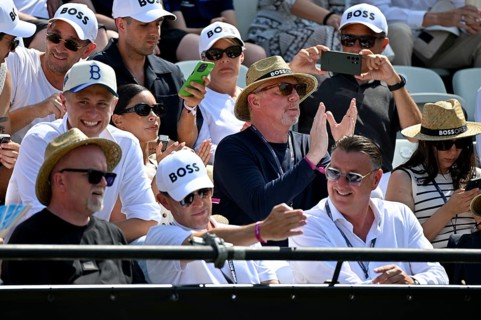 VIPs in the stands