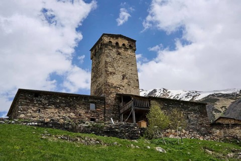 Defensive defence tower and wall of Lamaria Church