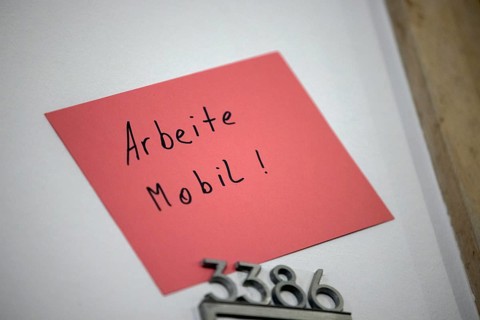 Note Work Mobile in the Federal Ministry of Finance.