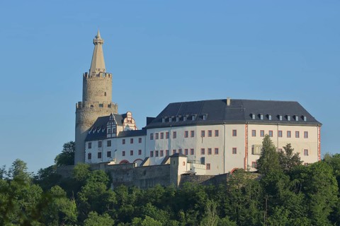 View of Romanesque Osterburg built 12th century