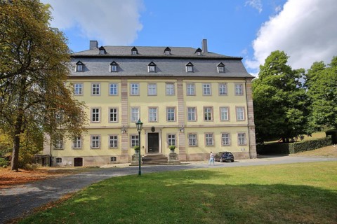 Baroque castle built 1740 with castle park