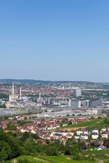View of Daimler plant Untertuerkheim