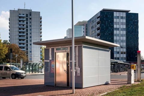 Public toilet at the railway station