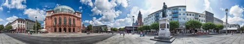 Gutenbergplatz Panorama Mainz Germany