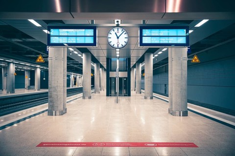 Waiting for the train