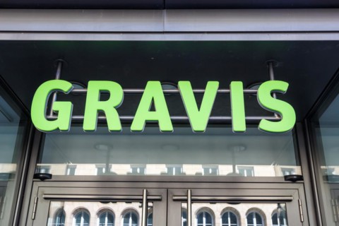 Gravis brand shop with logo retail in Stuttgart