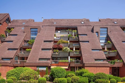 Stepped residential building
