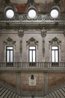 Staircase in the stock exchange palace Palacio da Bolsa