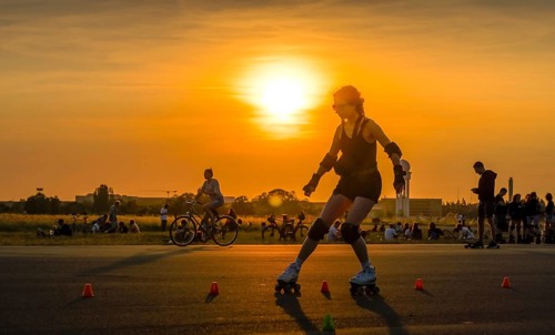 Roller skating