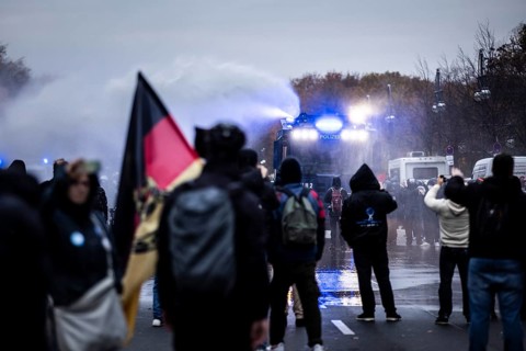 Demonstration against the reformed Infection Protection Act by Corona sceptics