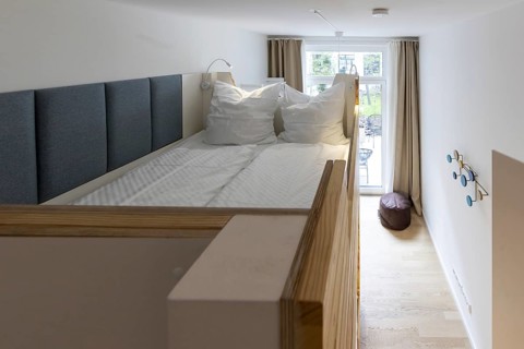 Double bed in a luxury flat in Berlin