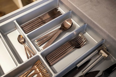 Golden cutlery