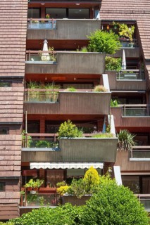 Stepped residential building