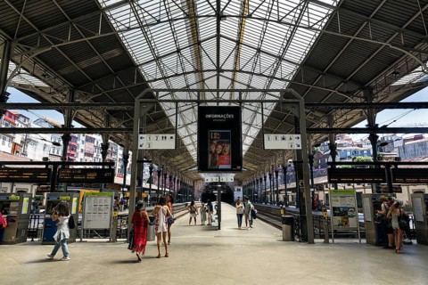 Pedestrian on platform