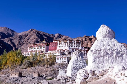 Stupas near Matho Monastery