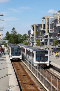 Metro Tunnelbane at Holmenkollen station in Oslo