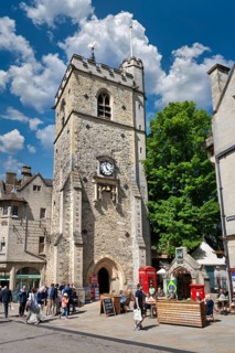 The Carfax Tower in the Old Town of Oxford was built as the tower of St Martin's Church around 1032