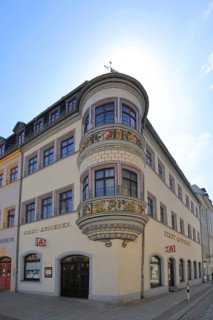 Pharmacy and oriel with decorations