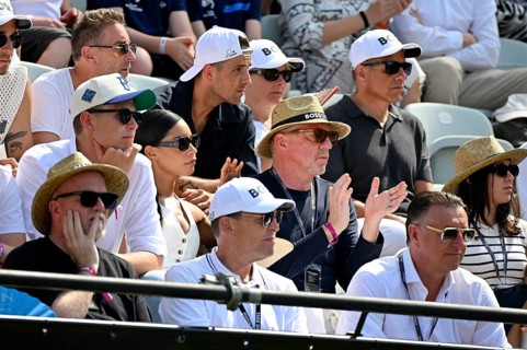 VIPs in the stands