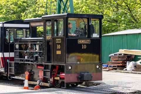 Snowdon Mountain Railway with diesel train