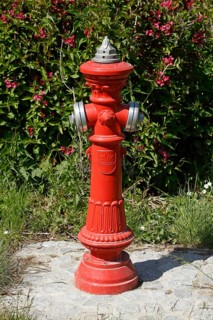 Red hydrant