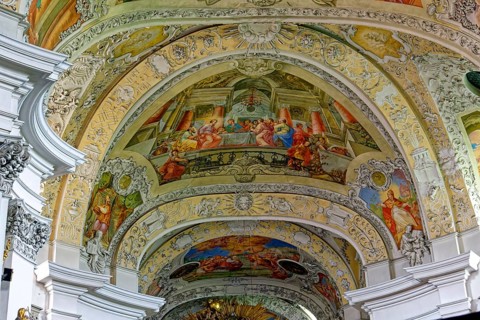 Ceiling fresco of the Banz Monastery Church