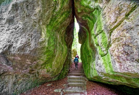 Rock formation Gespaltener Fels