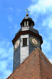 St. John's Church is a landmark in the historic centre of the old town. Feuchtwangen