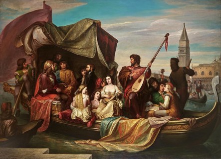 Giovanni Bellini and Albrecht Duerer are celebrated by Venetian artists