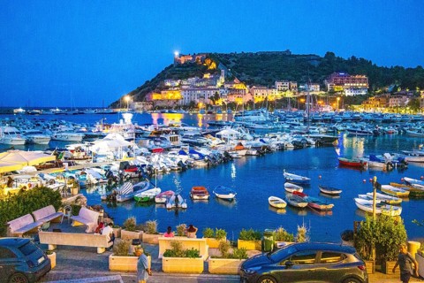 View over the harbour to the historic centre