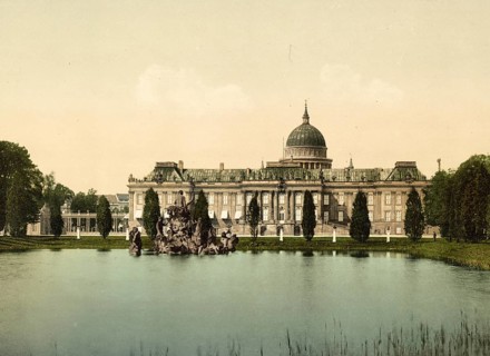 City Palace with Lake and Neptum Group in Potsdam